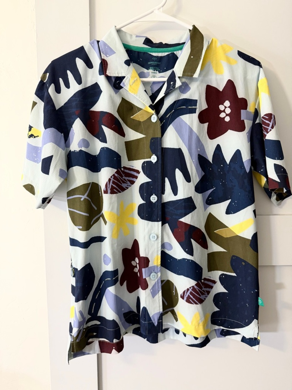 Peppermint Cycling Co. Gravel Shirt Wild Road Print Short Sleeve XS EUC - Picture 3 of 11